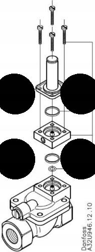 DANFOSS Zespół ręcznego otwierania do zaworów EV220B - stal nierdzewna
