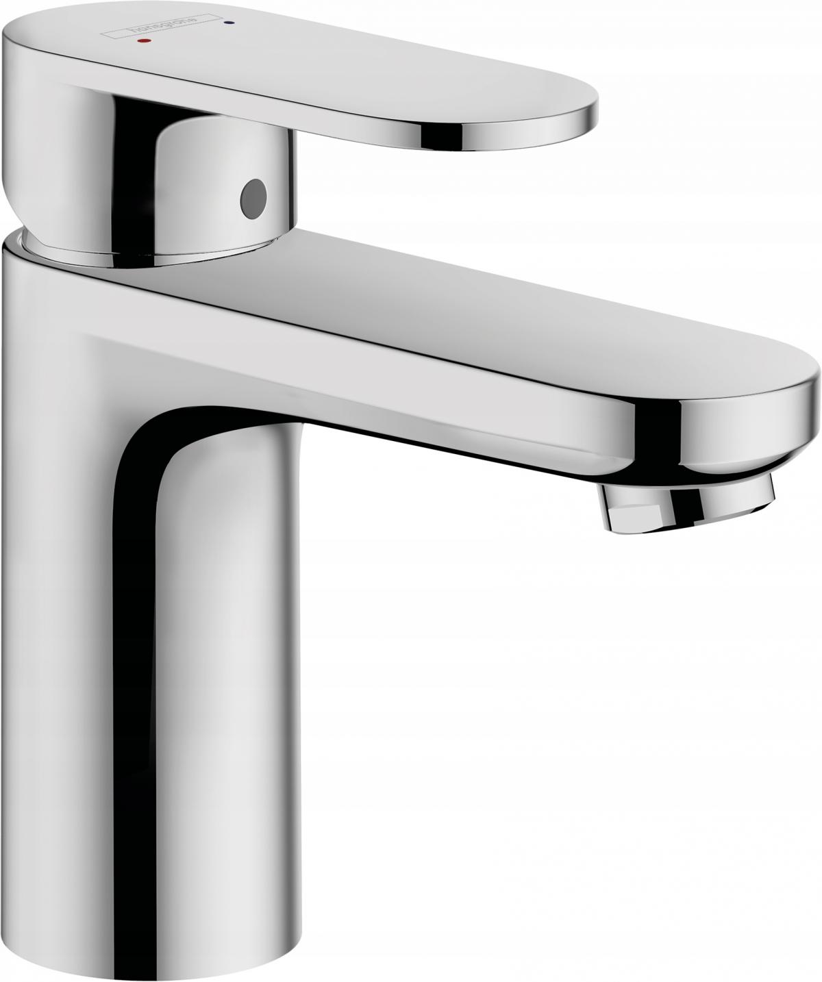 Bateria umywalkowa stojąca Hansgrohe Vernis Blend srebrny