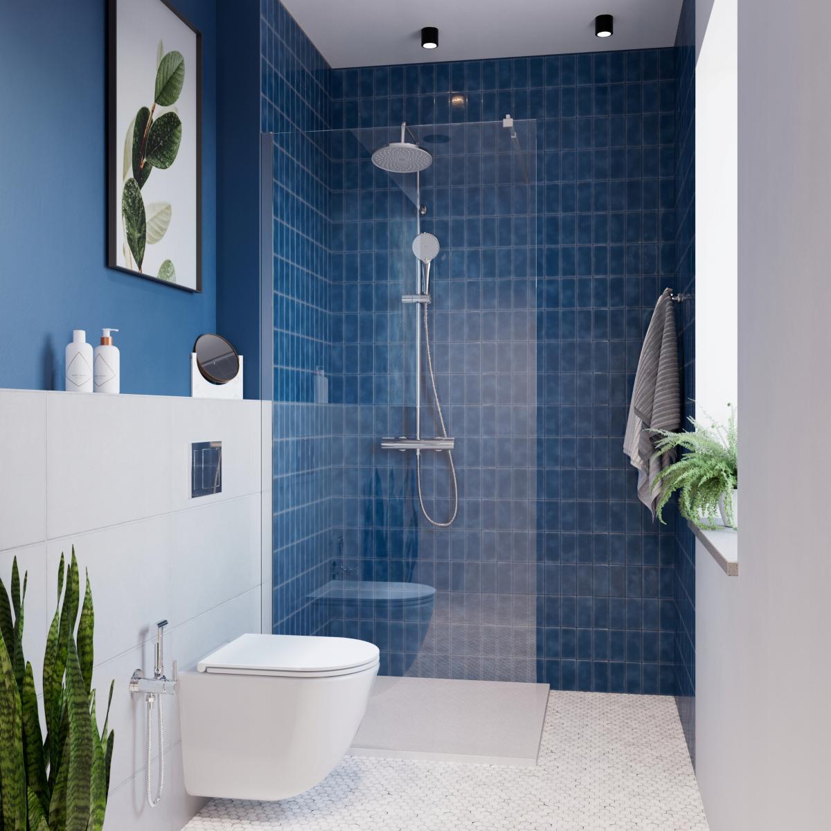 BRODZIK PRYSZNICOWY KWADRATOWY ALVERO INVENA TREND, 90X90 CM BIAŁY