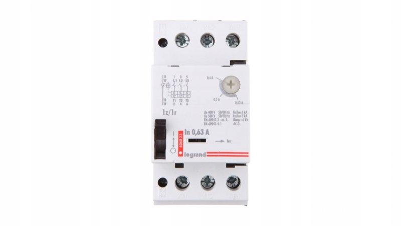 LEGRAND Wyłącznik silnikowy M250 1Z/1R (0,4A - 0,63A)