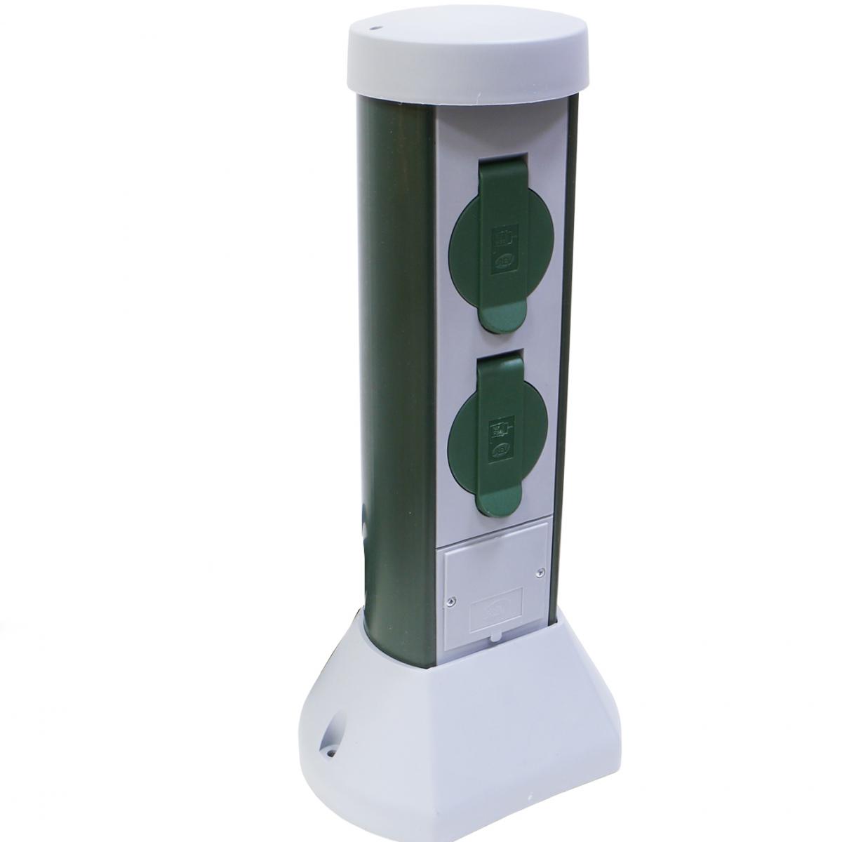 PCE Słupek ogrodowy 2xGS 16A 3p 230V, IP44 2mb OWY 3x1mm2