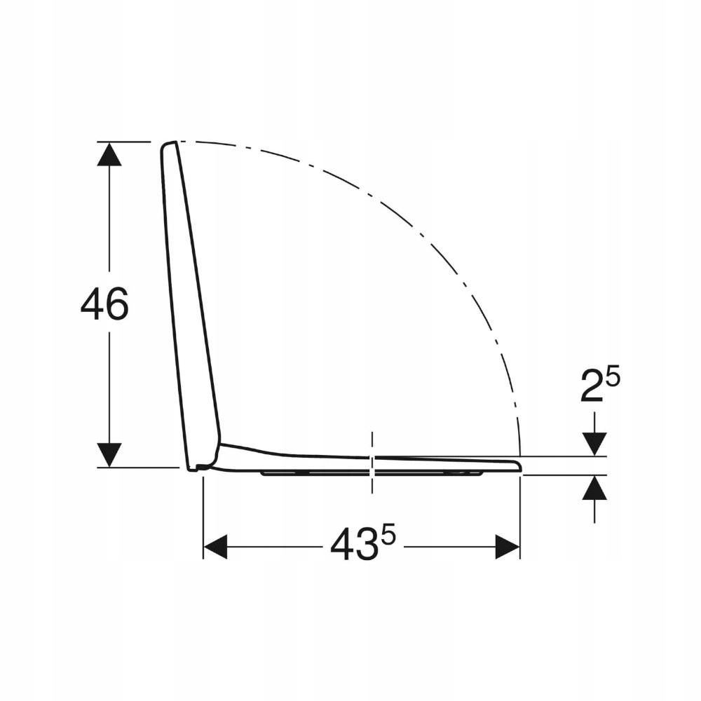 GEBERIT Deska sedesowa Selnova 500.335.01.1 48h