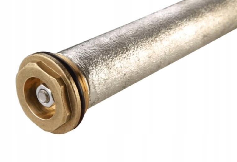 Anoda magnezowa 38x600 z korkiem 5/4 mosiężnym