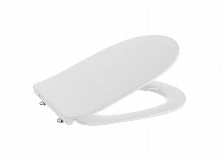 Miska wisząca MERIDIAN 56x36cm Rimless + Deska wolnoopad. SLIM Biały ROCA