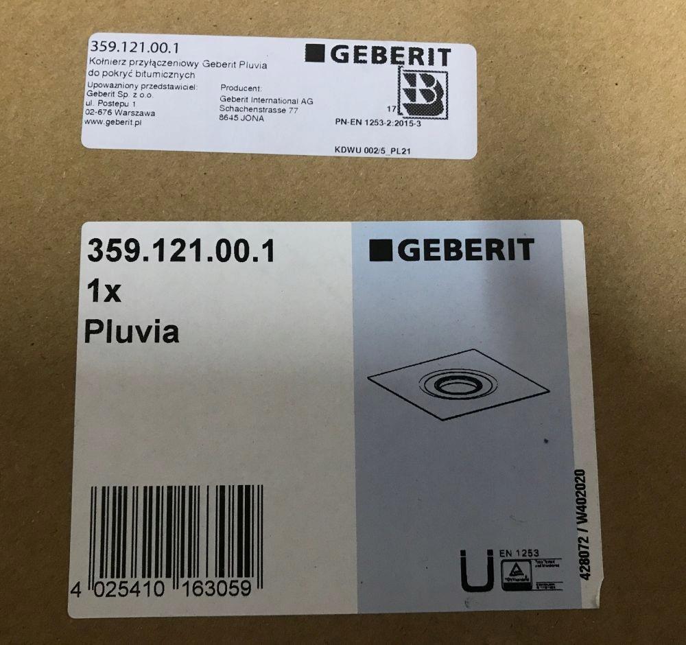 GEBERIT Kołnierz przyłączeniowy Geberit Pluvia do pokryć bitumicznych