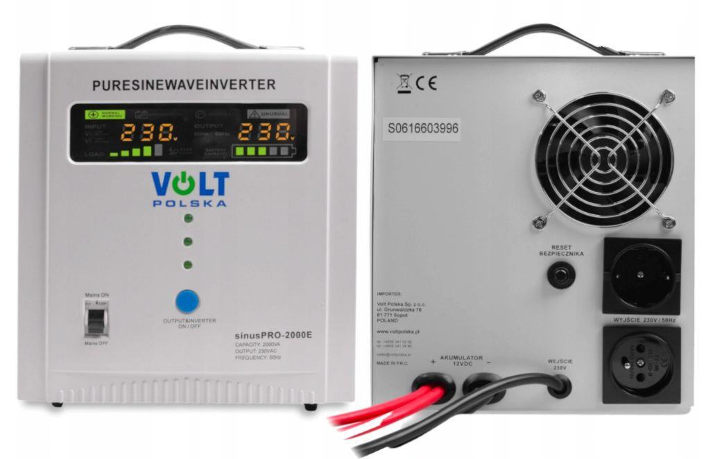 VOLT Zasilacz awaryjny SINUS PRO 2000 E 12/230V (1250/2000W)