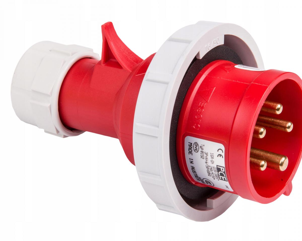 PCE Wtyczka przenośna Shark 16A 400V 3P+Z+N IP67