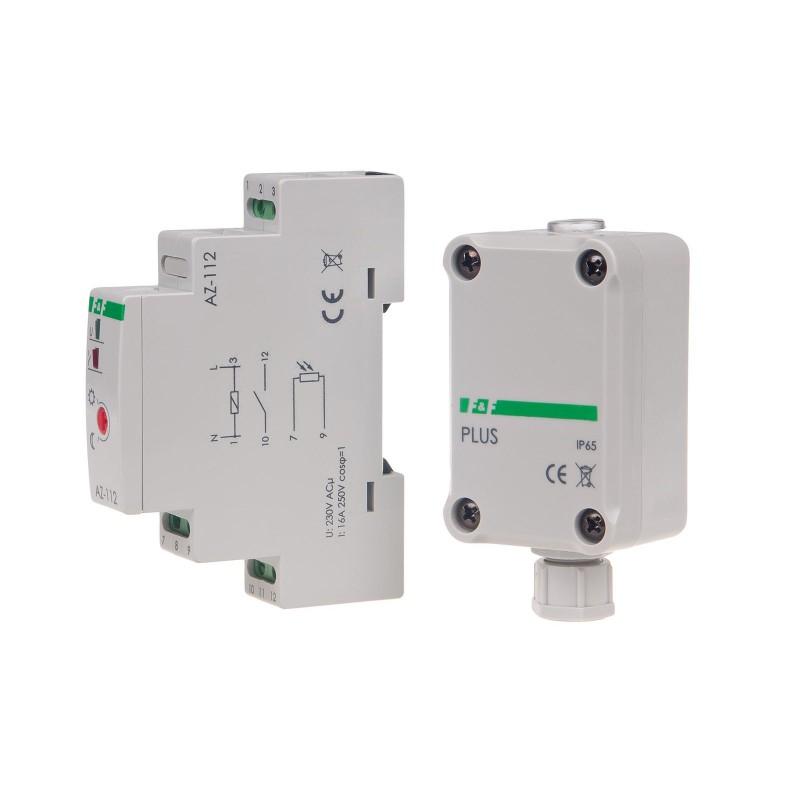 Automat zmierzchowy AZ-112 PLUS I=16A, zewnętrzna sonda hermetyczna PLUS, 1