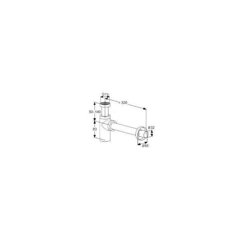 Syfon butelkowy KLUDI DESIGN G 1 1/4 x 32 mm