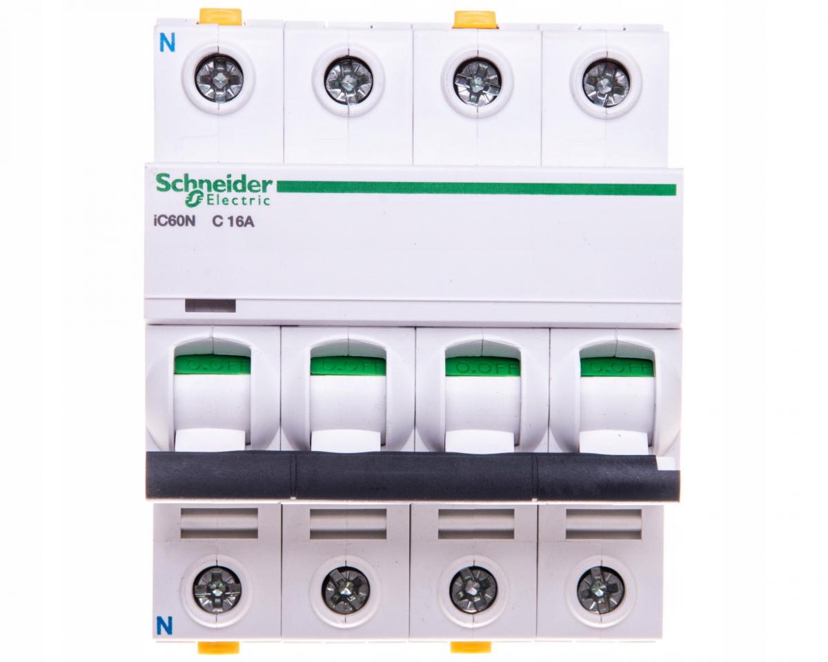 SCHNEIDER ELECTRIC Wyłącznik nadprądowy iC60N-C16-3N C 16A 3N-biegunowy