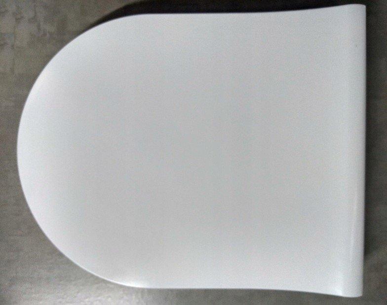 Deska sedesowa City Oval Slim, duroplast antybakteryjna, system wolnego opa