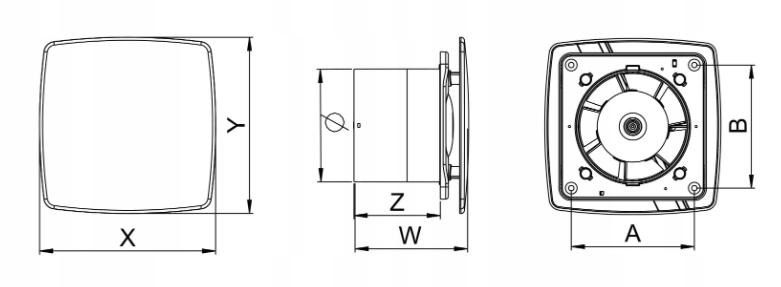 AWENTA Wentylator wyciag.NEA WNB100T - TIMER