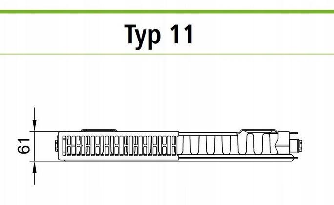 Grzejnik stalowy KERMI V 11 500x900 dolny prawy48h