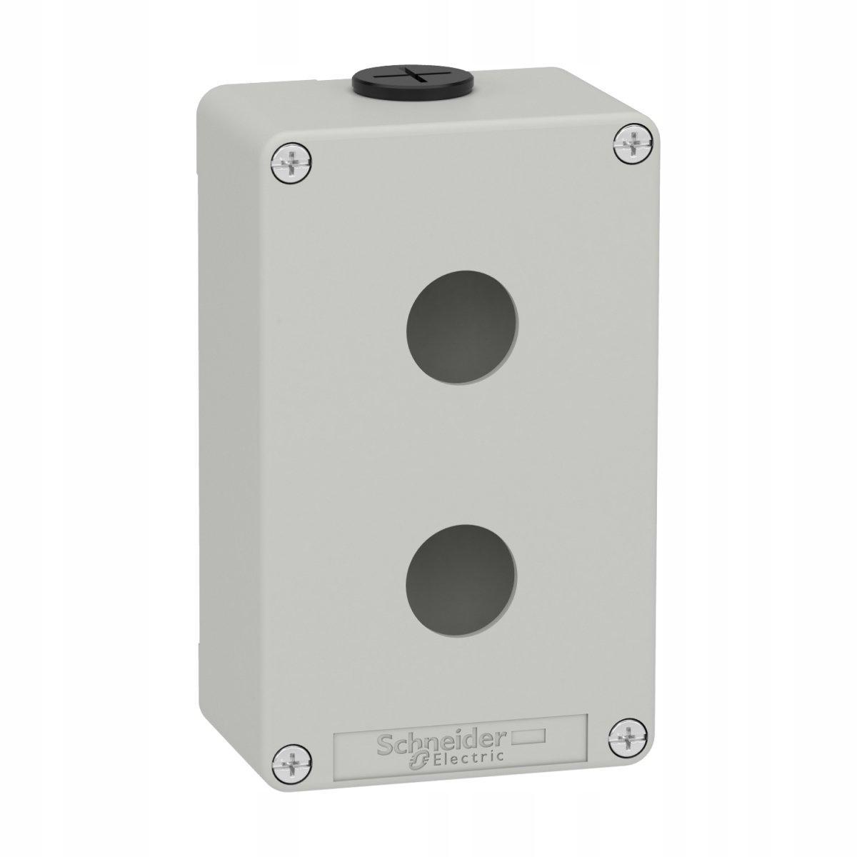 SCHNEIDER ELECTRIC Kaseta sterownika, szara, 2 otwory