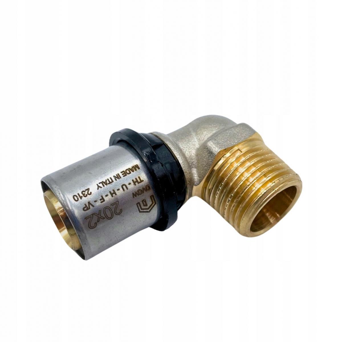 Kolano podłączeniowe PURMO CLEVERFIT z gwintem zewnetrznym 20x1/2 GZ