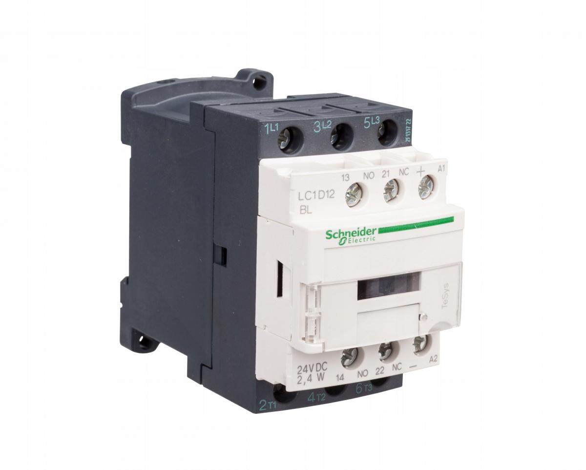 SCHNEIDER ELECTRIC Stycznik mocy TeSys D AC3 12A 3P 1NO 1NC cewka 24VDC