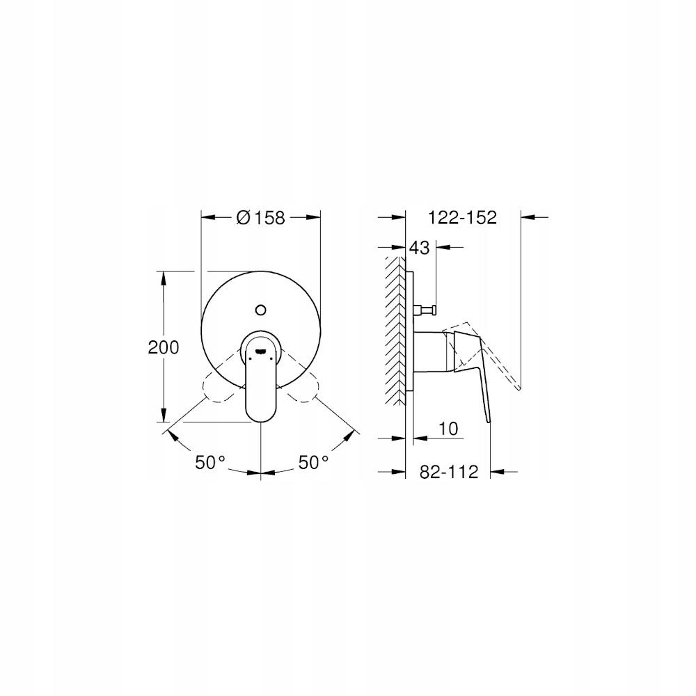 GROHE Bateria prysznicowa Eurosmart Cosmopolitan chrom 48h