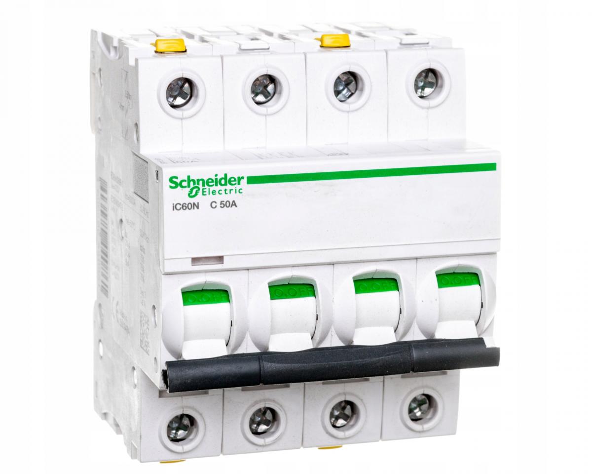 SCHNEIDER ELECTRIC Wyłącznik nadprądowy iC60N-C50-4 C 50A 4-biegunowy