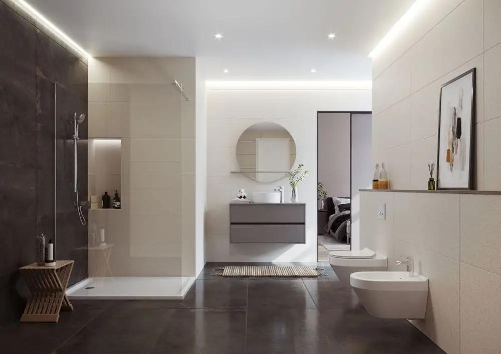 Kabina prysznicowa Walk-In Mille chrom 120 x 200 szkło transparentne
