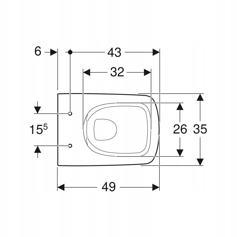 Zestaw stelażowy Geberit Duofix Basic Delta35 Selnova Square Compact 48h