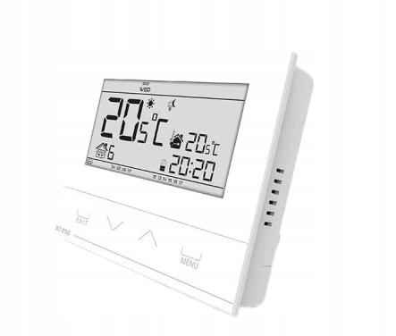Regulator pokojowy dwustanowy przewodowy TECH ST-294 v3 biały