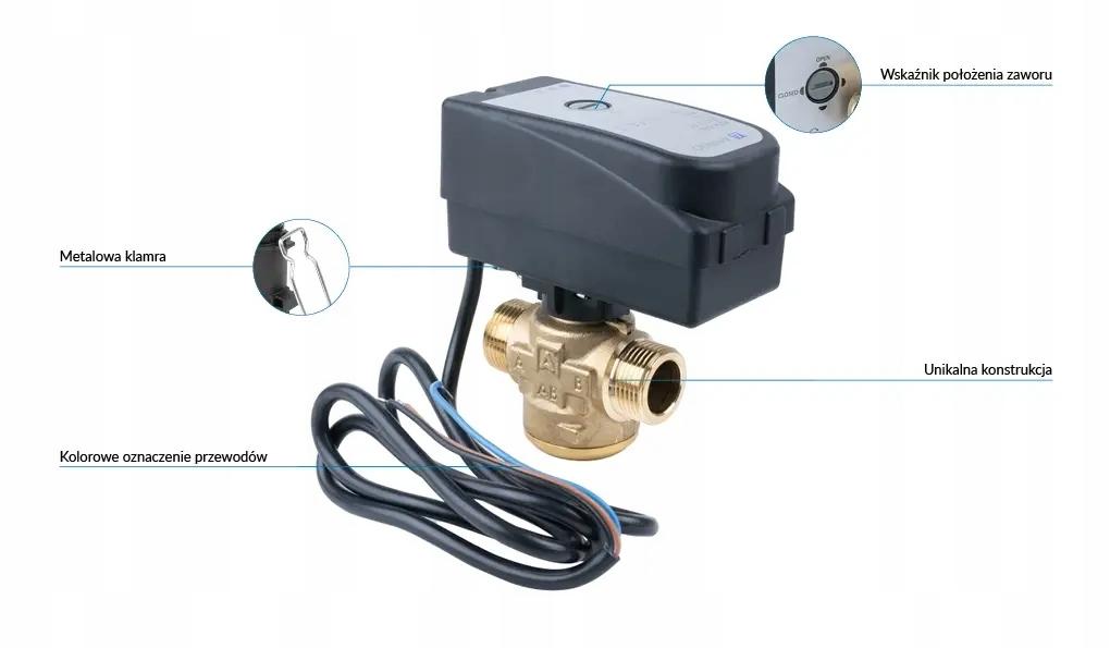 2-drogowy zawór strefowy AZV 442, DN15, G3/4