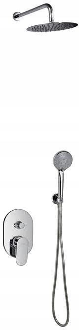 Zestaw prysznicowy Dione podtynkowy chrom