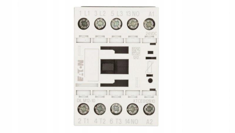 EATON Stycznik mocy I=12A [AC-3] 1Z 0R DILM12-10(24VDC)