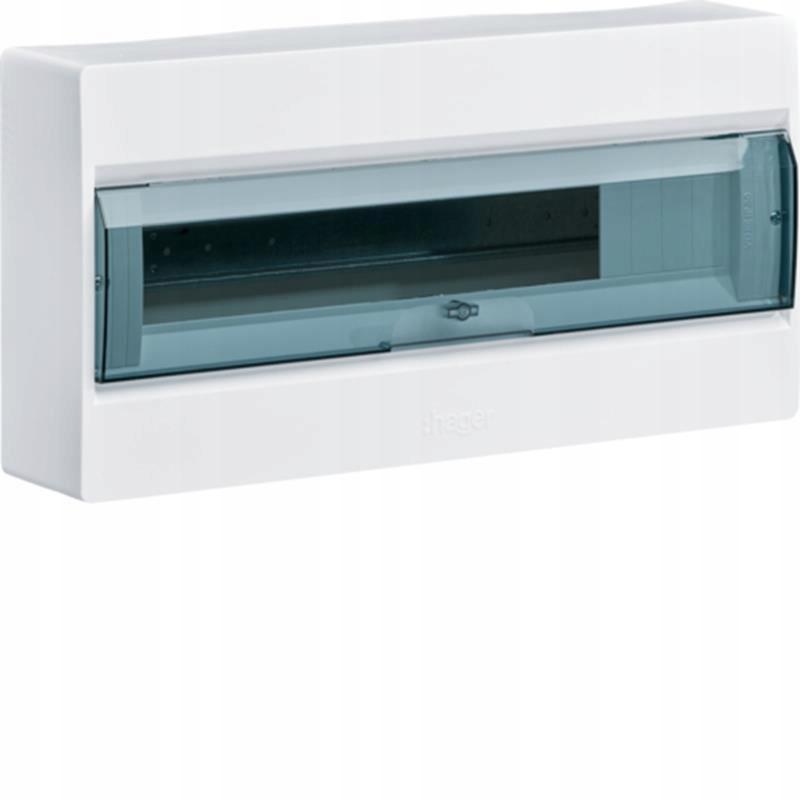 HAGER Rozdzielnica COSMOS 1x18M n/t, IP40, drzwi transparentne