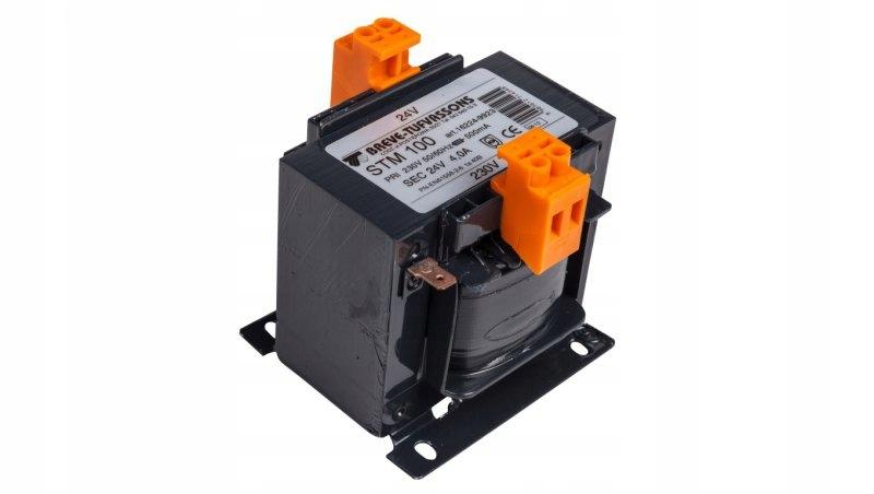 Transformator jednofazowy STM 100VA 230/24V IP00 separacyjny lub bezpieczeń