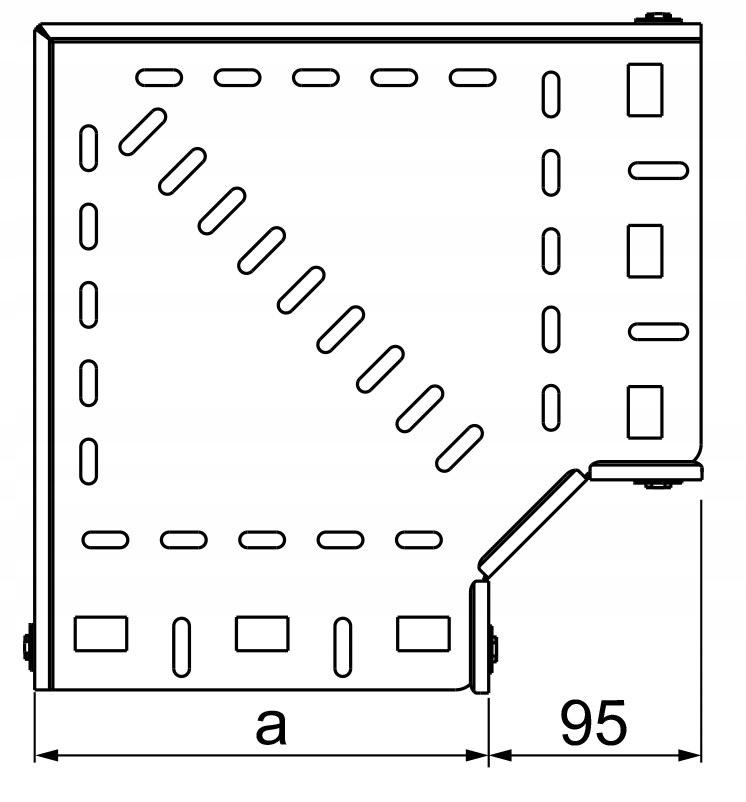 BAKS KKFJ300H60 Kolanko 90°