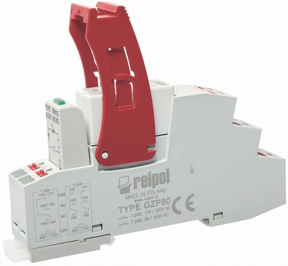 Przekaźnik interfejsowy Push-in 1P, 16A, 24 V AC PI85-024AC-M91G-PS-2011