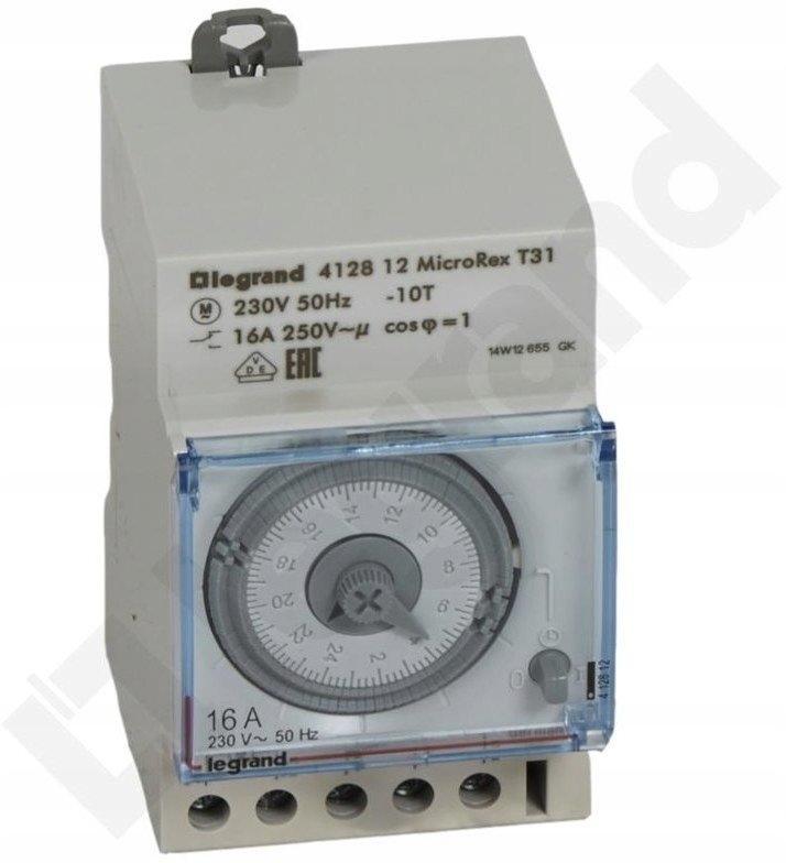 LEGRAND PA 352 Programator czasowy analogowy,230V, 50Hz, 1 styk zwierny,