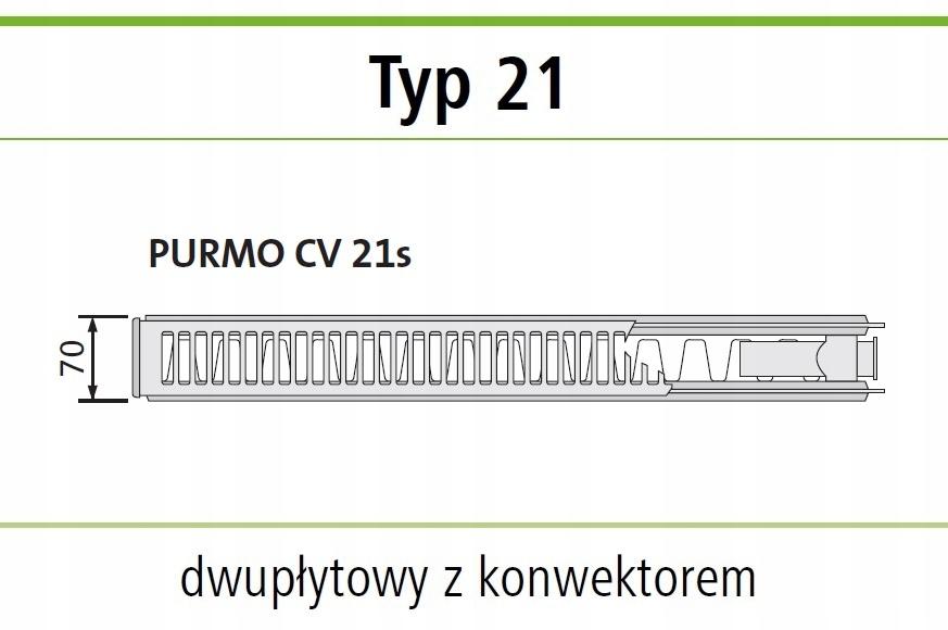 GRZEJNIK PURMO CV21 600x500 DOLNY V 21 OD RĘKI !