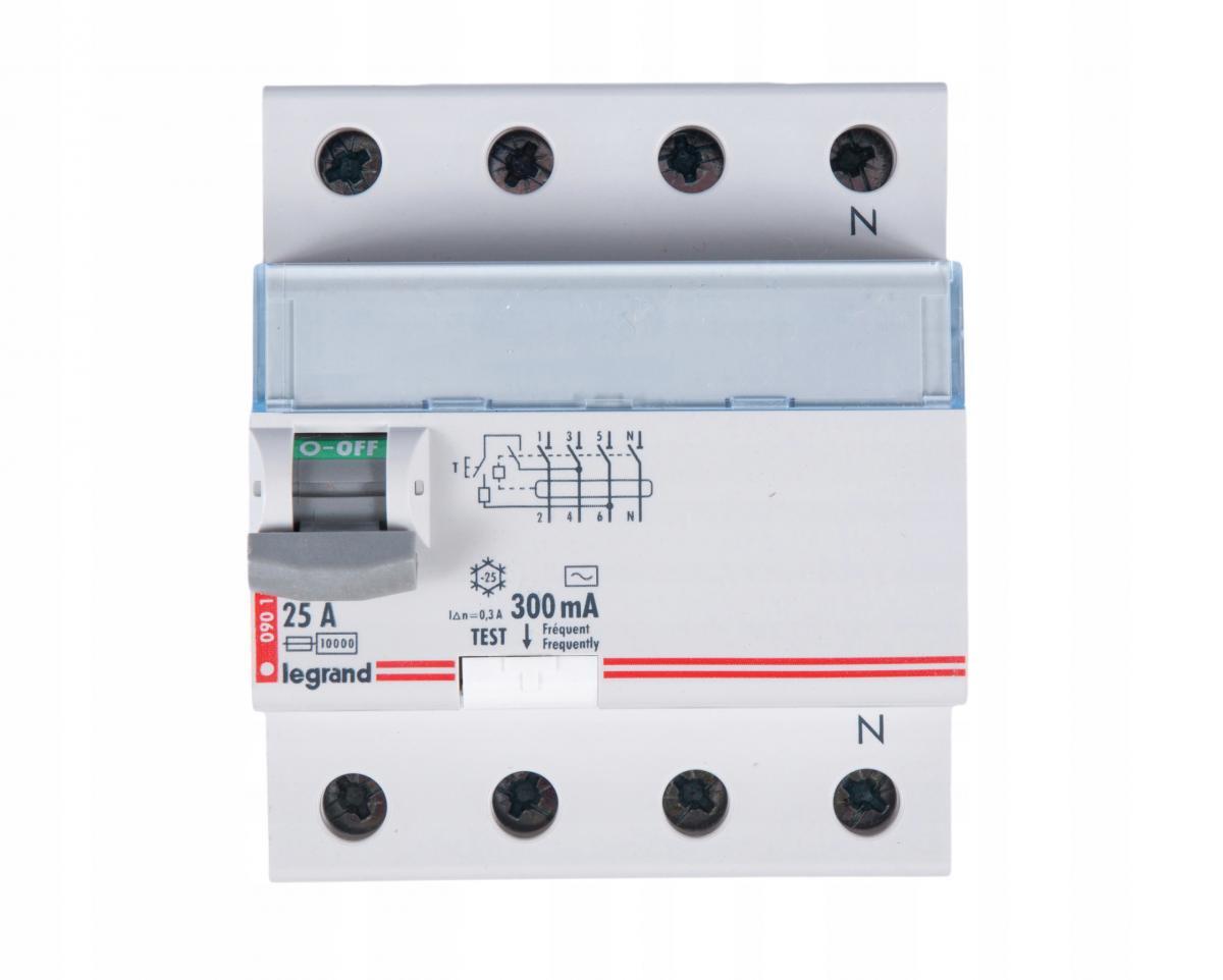 LEGRAND Wyłącznik różnicowoprądowy P304 4P 25A 300MA TYP AC TX3