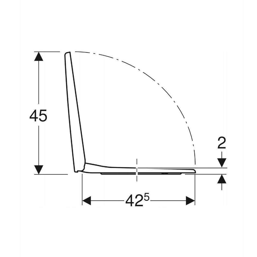 GEBERIT Deska sedesowa Selnova Compact 501.930.01.1 48h