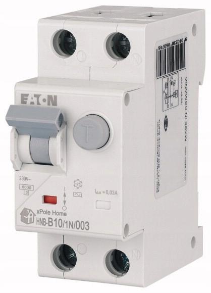 EATON Wyłącznik kombinowany 6kA typ AC HNB-B10/1N/003