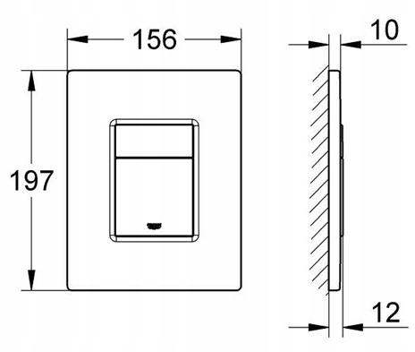 Przycisk spłukujący Grohe Skate Cosmopolitan do spłuczki podtynkowej, 2-poj