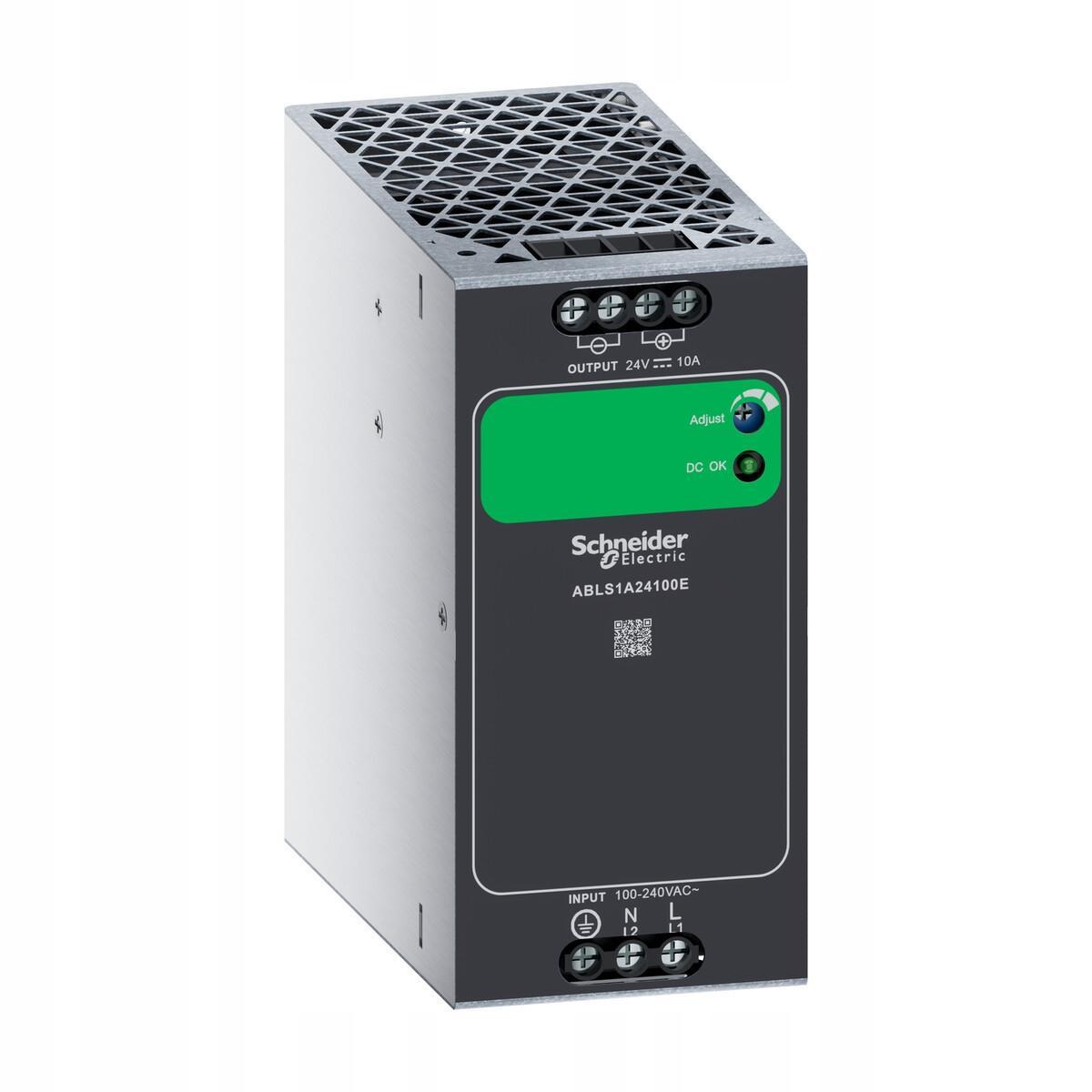 Zasilacz jednofazowy 100…240 V AC, wyjście 24 V DC, 240 W, Din-rail, IP20