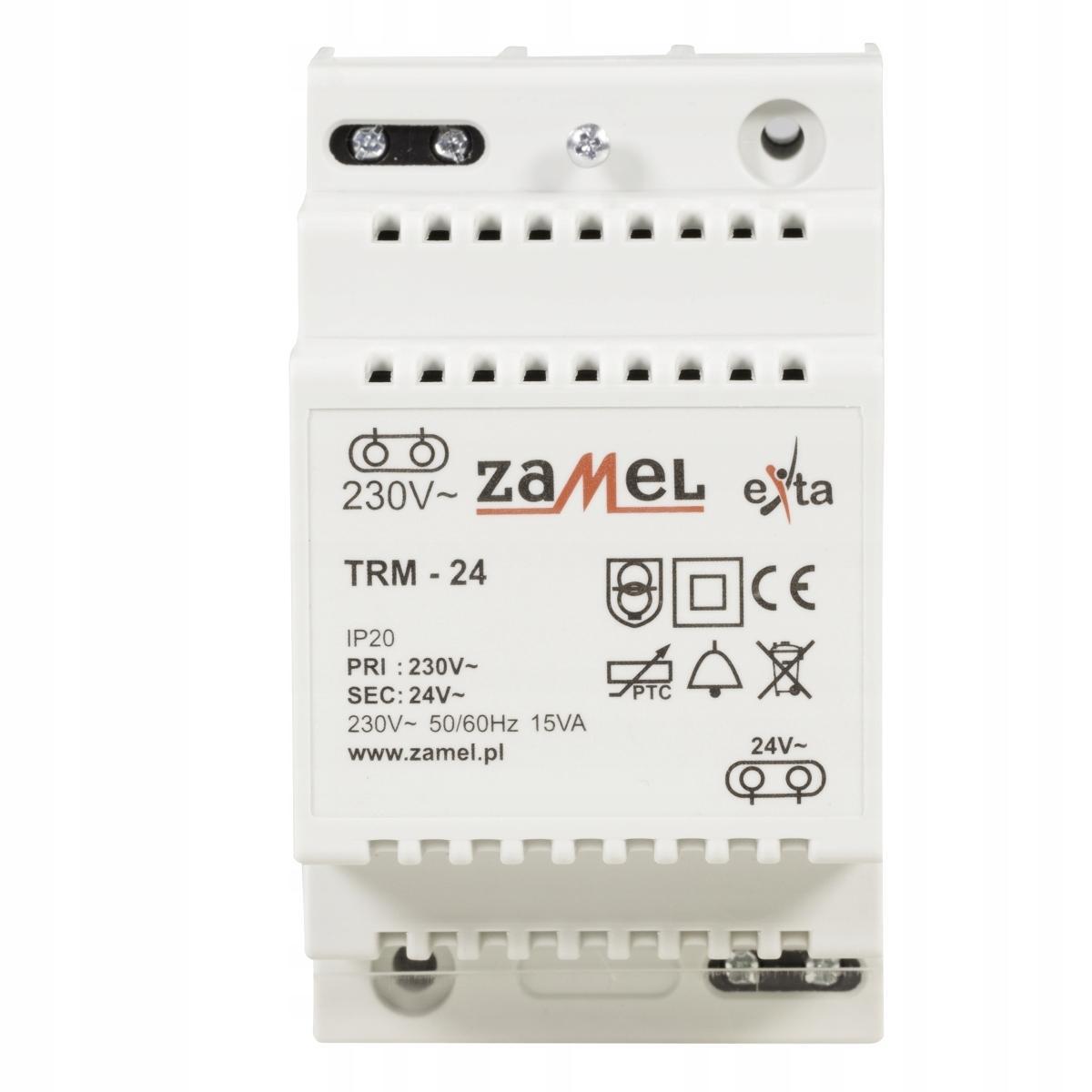 ZAMEL Transformator 230/24V AC 15VA TYP: TRM-24