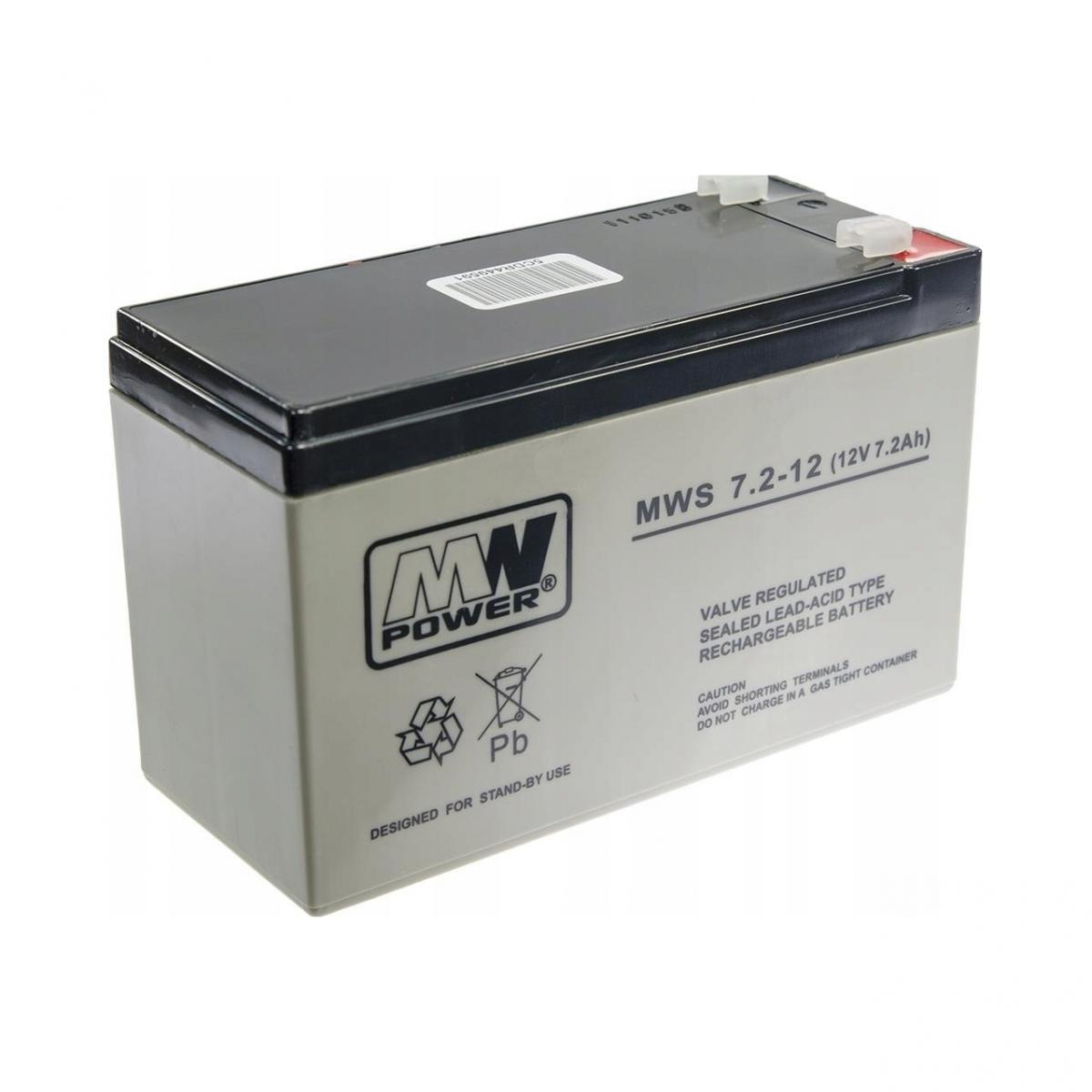 MPL POWER MW Power Akumulator AGM AGM 12V/7,2Ah 5 lat