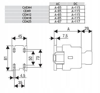 ETI Stycznik powietrzny CEM12.10-230V-50/60Hz
