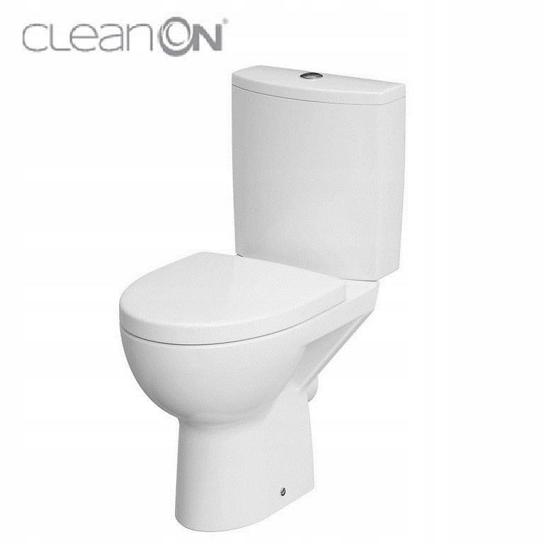 Kompakt 478 Parva New CleanOn 3/5 l,odpływ poziomy, deska duroplastowa woln