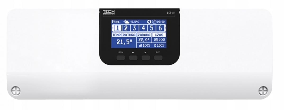 Sterownik zaworów termostatycznych przewodowo/bezprzewodowo TECH L-X Wi-Fi