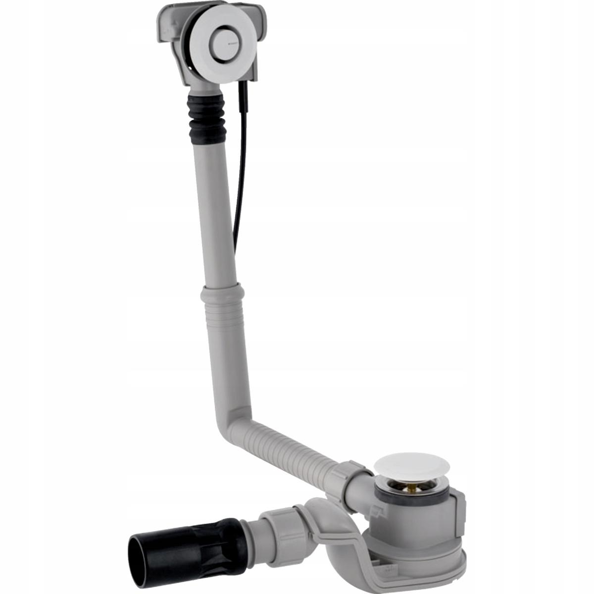 GEBERIT Syfon wannowy z korkiem automatycznym i przelewem chrom