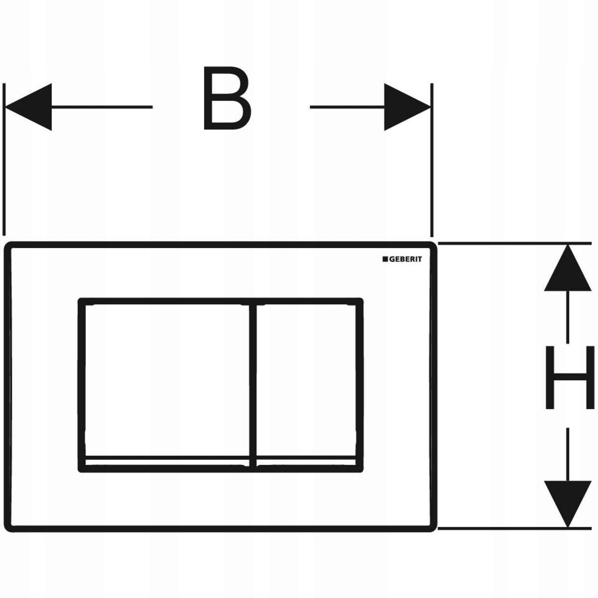 Przycisk spłuczki Geberit Delta30 Chrom 48h
