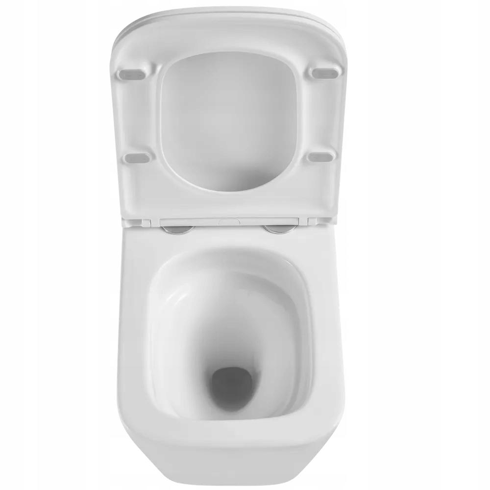 ZESTAW PODTYNKOWY WC FLORINA Z PRZYCISKIEM 601 CHROM