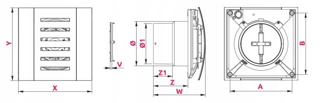 AWENTA Wentylator wyciąg RETIS WR125 - kostka