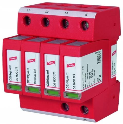 Ogranicznik przepięć DEHNguard M TNS 275, 4-biegunowy do sieci 230 V AC
