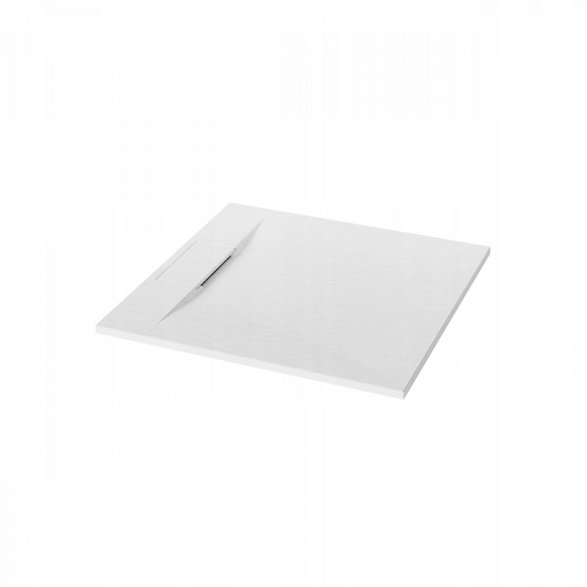 BRODZIK PRYSZNICOWY KWADRATOWY ALVERO INVENA TREND, 80X80 CM BIAŁY